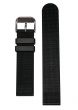Natur-Kautschuk-Uhrband mit Edelstahl-Dornschliesse Bandanstoss 20 mm Rückseite