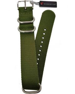 Momentum NATO Style Uhrband olivgrün 22mm ZC-22WebGreen Olivgrün