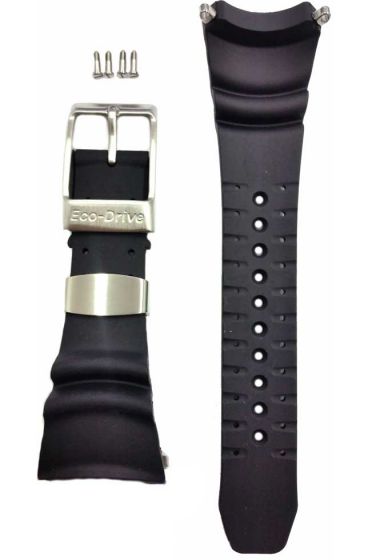 CITIZEN Original-Uhrband f. BJ8050-08EGummi schwarz Spezialanstoß Teile-Nr.59-S50342